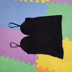 Apt. 9 size 10 black tankini bathing suit top, NWOT